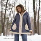 Bamboo jakke blå thumbnail