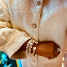 ViMaDa Swarowski armbånd offwhite thumbnail