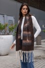 Choco Scarf brun thumbnail