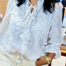 Zenia Bluse Beige  thumbnail