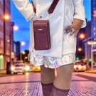 Valentina Mobil Veske burgunder thumbnail