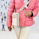 Valentina Mobil Veske beige thumbnail