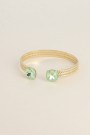 ViMaDa Swarowski armbånd mint thumbnail