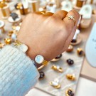 ViMaDa Swarowski armbånd offwhite thumbnail