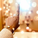 ViMaDa Swarowski armbånd offwhite thumbnail